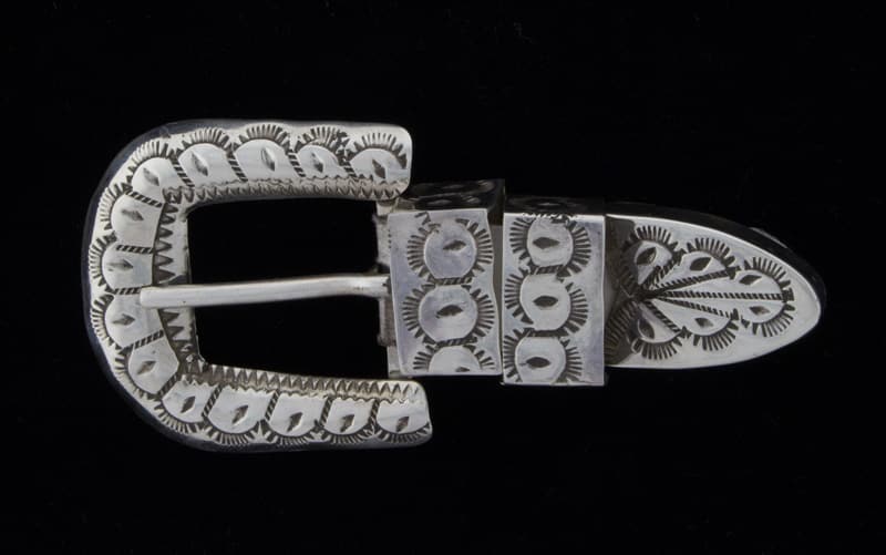 Sterling Silver Ranger Belt Buckle Set