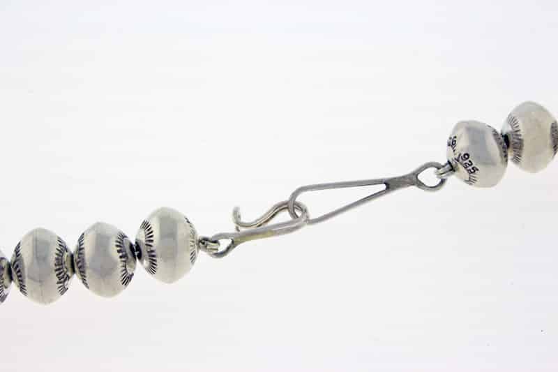 Handmade Sterling Silver Bead Necklace