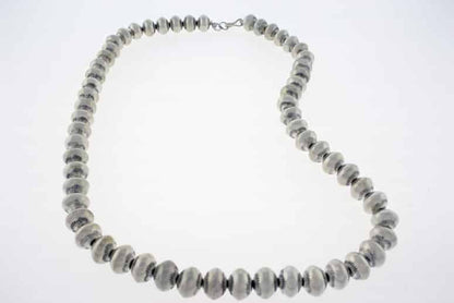 Handmade Sterling Silver Bead Necklace