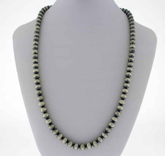 Handmade Sterling Silver Bead Necklace