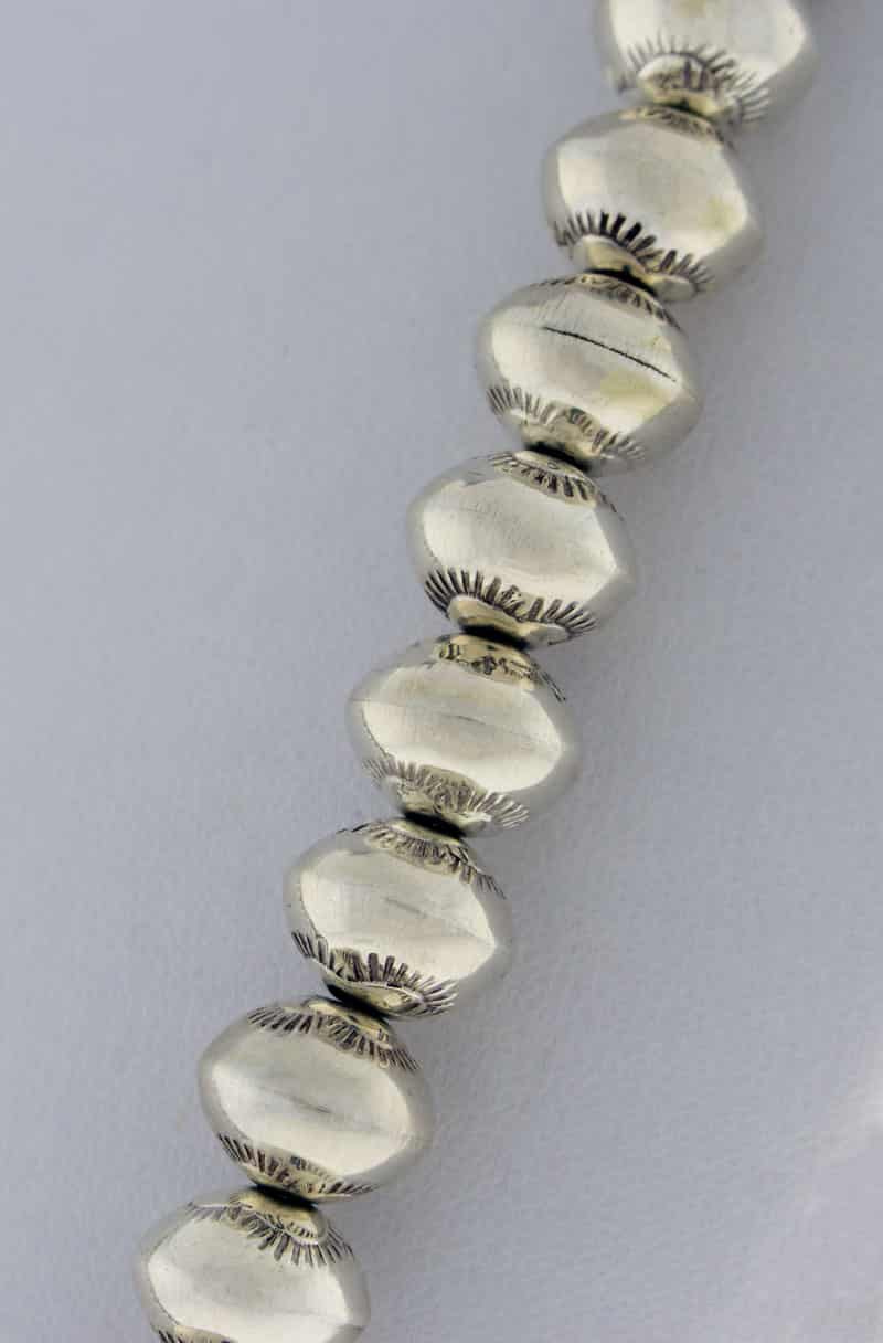 Handmade Sterling Silver Bead Necklace