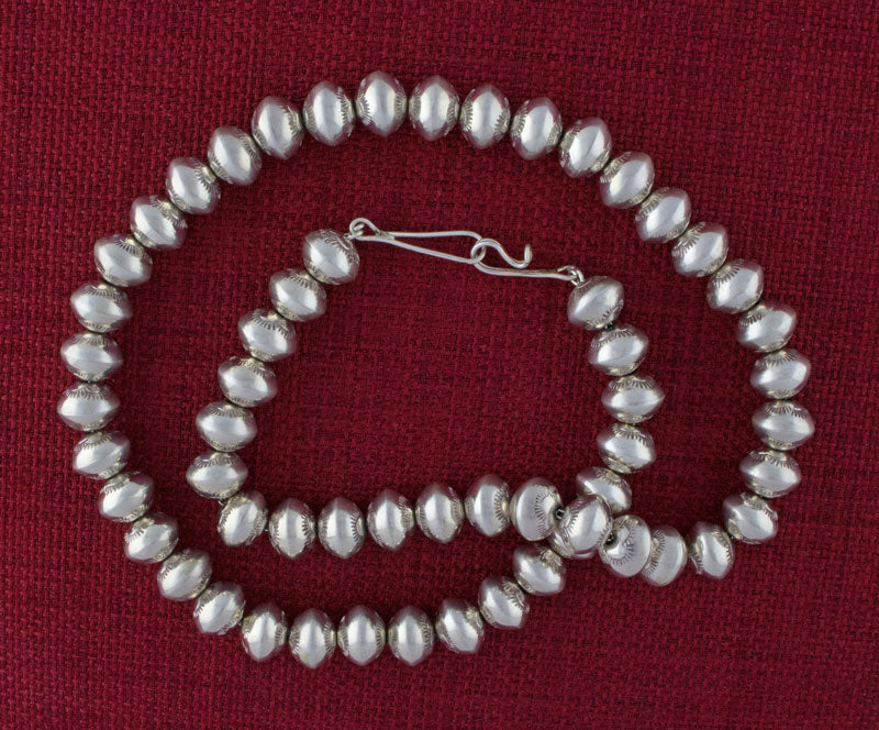 Handmade Sterling Silver Bead Necklace