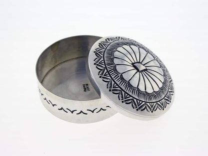 Sterling Silver Round Collection Box