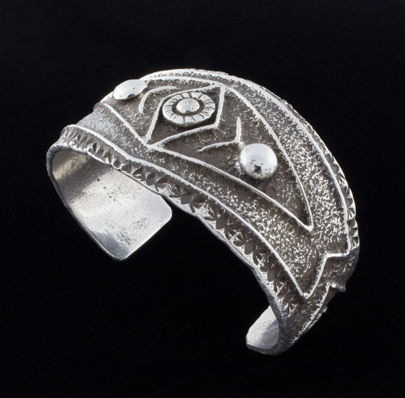 Tufa-Guss Sterlingsilber Primitive Stil Armband