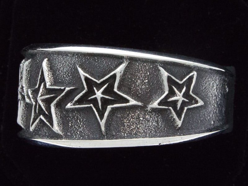 Bracelet en argent sterling en forme d'étoile Tufa Cast