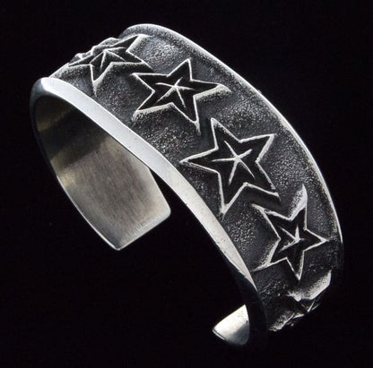 Bracelet en argent sterling en forme d'étoile Tufa Cast