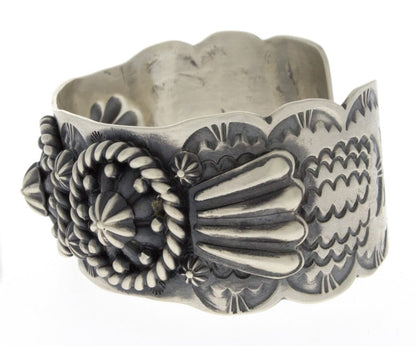 Sterling Silver Concho Style Bracelet