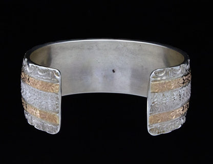 Sterling Silber & 14K Gold Armband