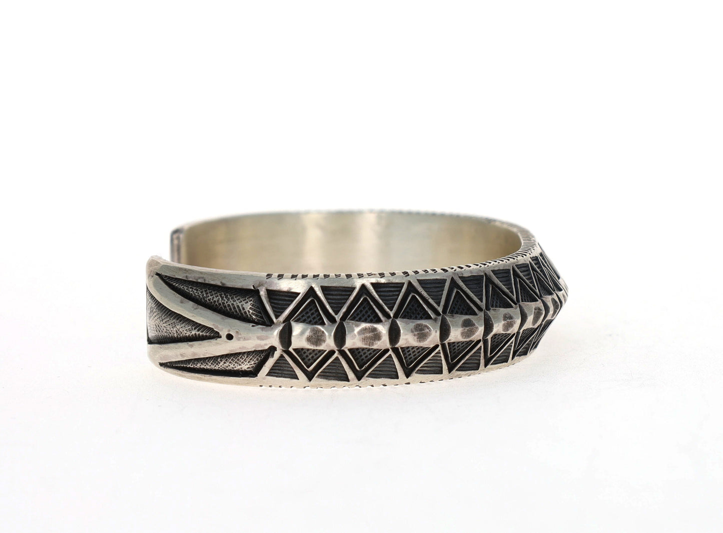 Solid Sterling Silber Triangulierte Armband