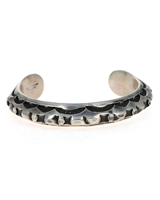 Heavy Gauge Sterling Silver Triangulated Bracelet