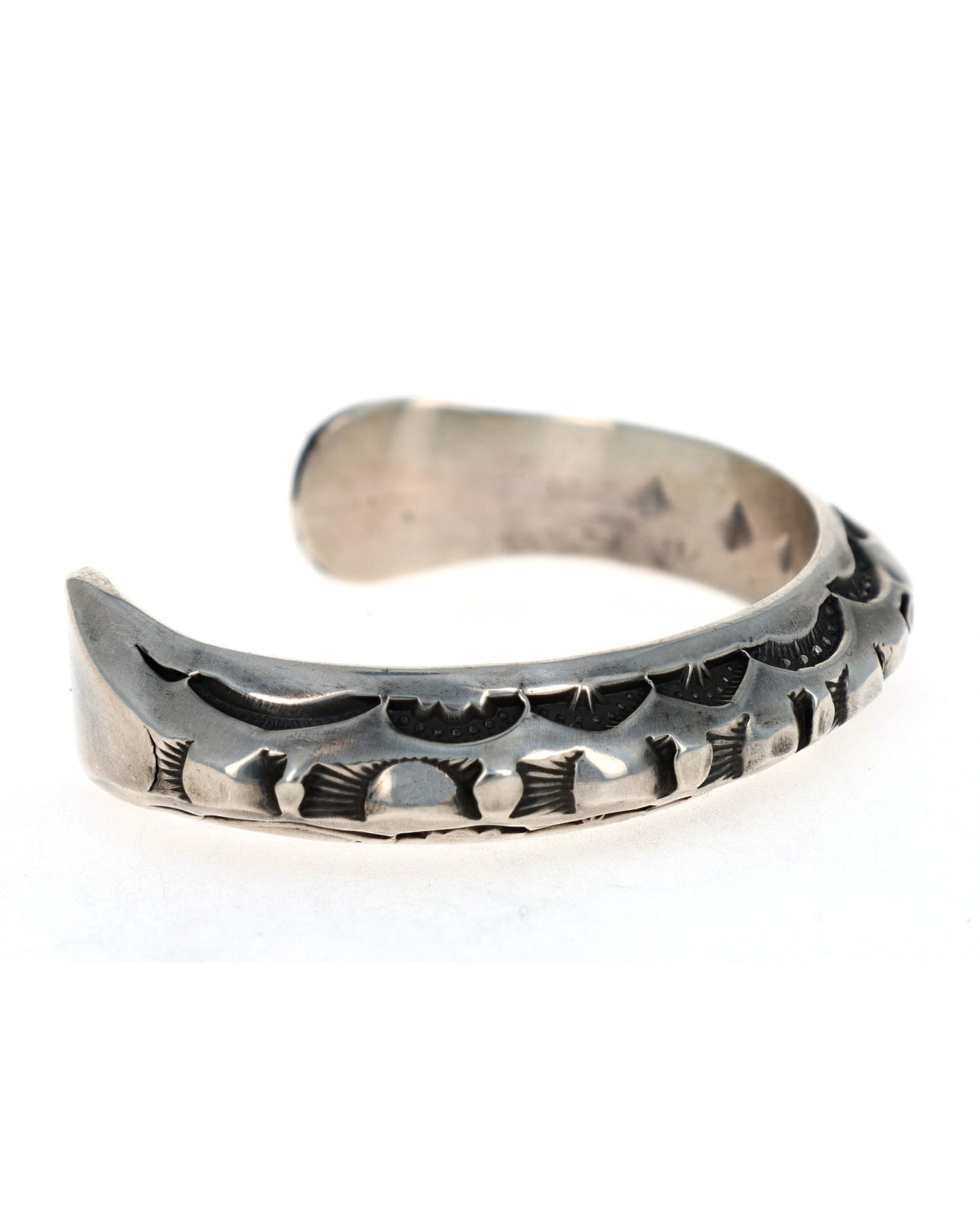 Heavy Gauge Sterling Silver Triangulated Bracelet