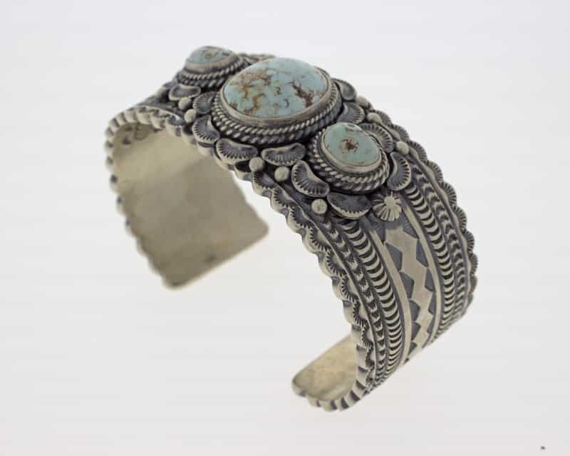 Dry Creek Turquoise 3-Stone Row Bracelet