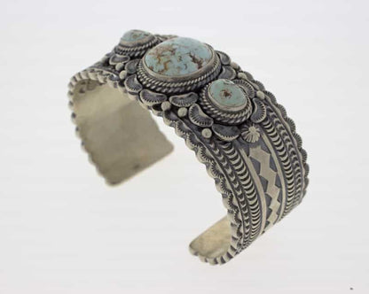 Dry Creek Turquoise 3-Stone Row Bracelet