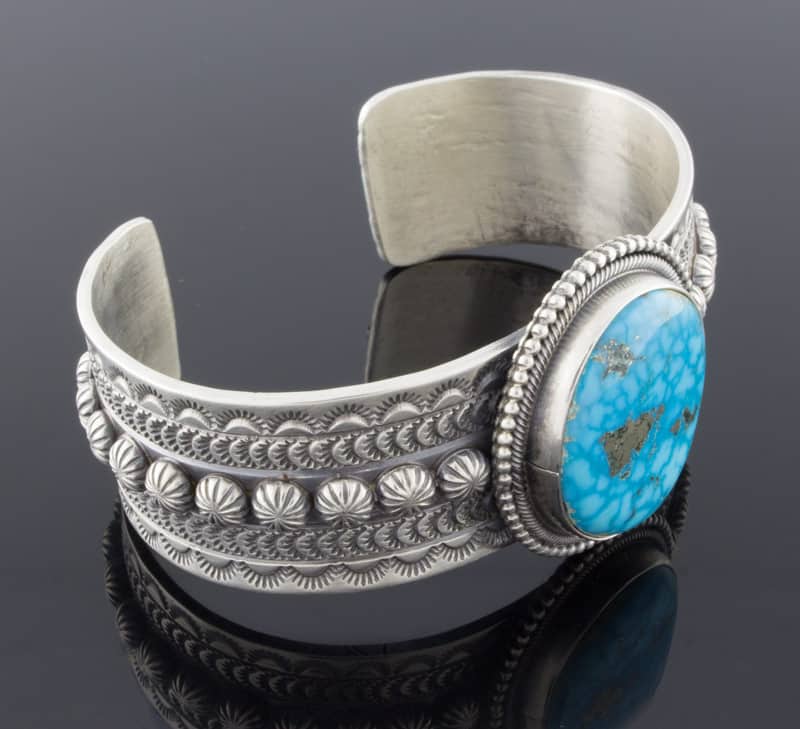 Birdseye Kingman Turquoise Bracelet