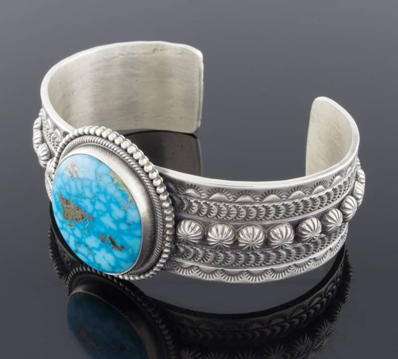 Birdseye Kingman Turquoise Bracelet