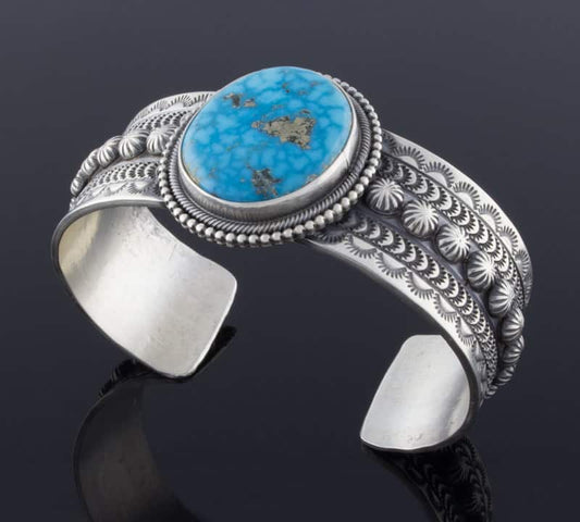 Birdseye Kingman Turquoise Bracelet