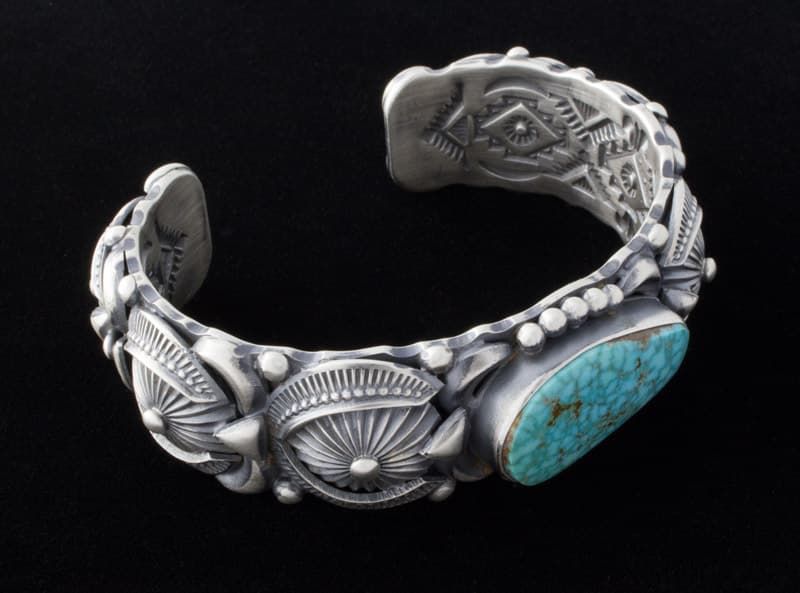 Natural Birdseye Kingman Turquoise Bracelet