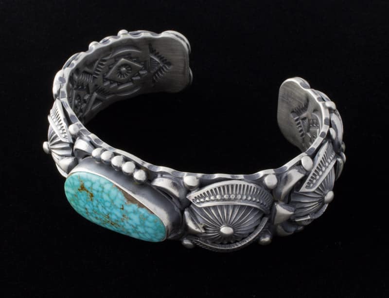 Natural Birdseye Kingman Turquoise Bracelet