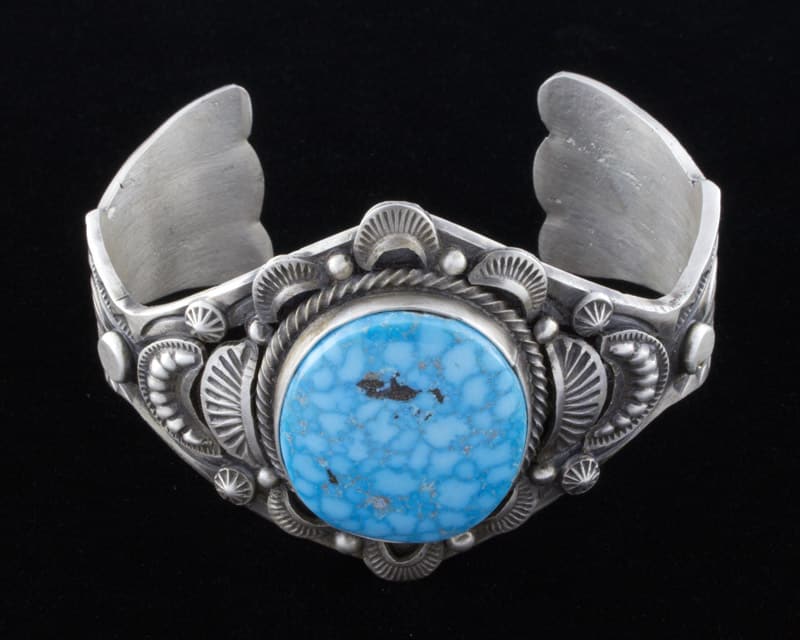 Bracelet en turquoise Kingman Birdseye naturel