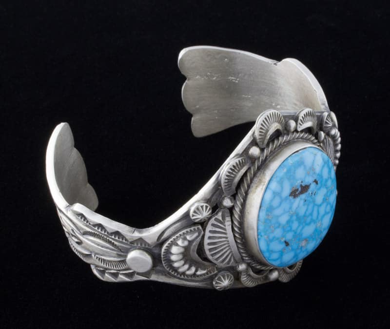 Bracelet en turquoise Kingman Birdseye naturel