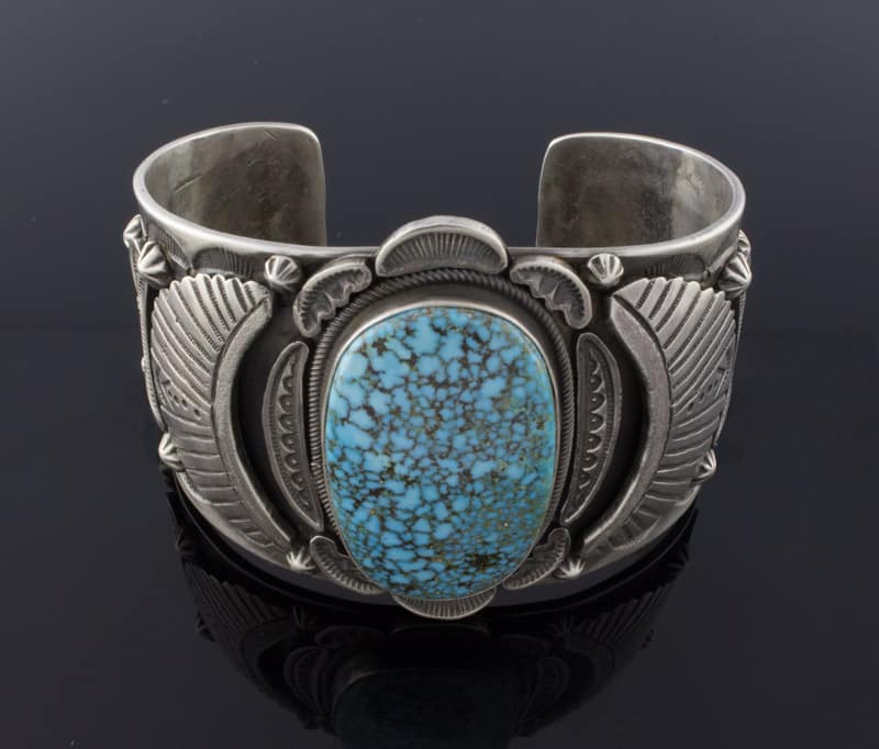 Bracelet en turquoise Kingman Birdseye naturel