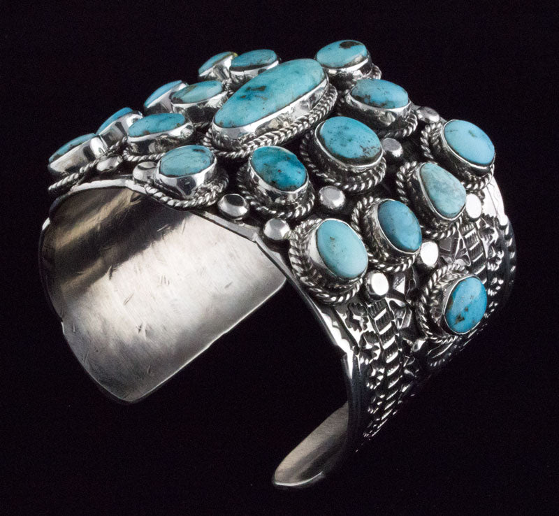 Bracelet en cluster de turquoise naturelle Royston