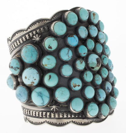 Natural Persian Turquoise Cluster Bracelet