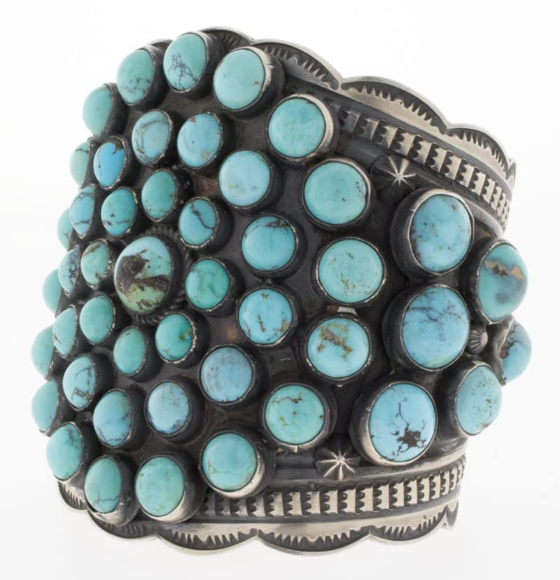 Natural Persian Turquoise Cluster Bracelet