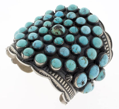 Natural Persian Turquoise Cluster Bracelet