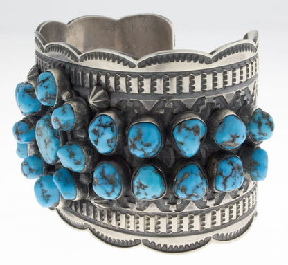 Natural Kingman Turquoise Cluster Bracelet