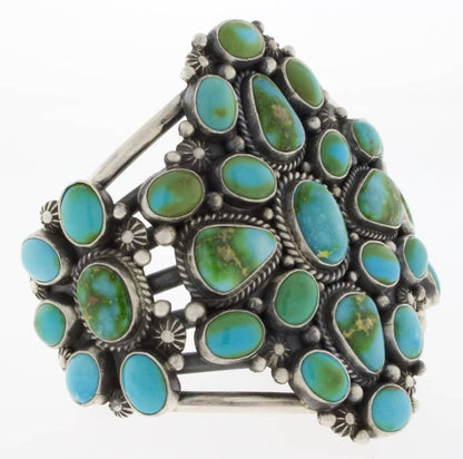 Sonoran Gold Turquoise Cluster Bracelet