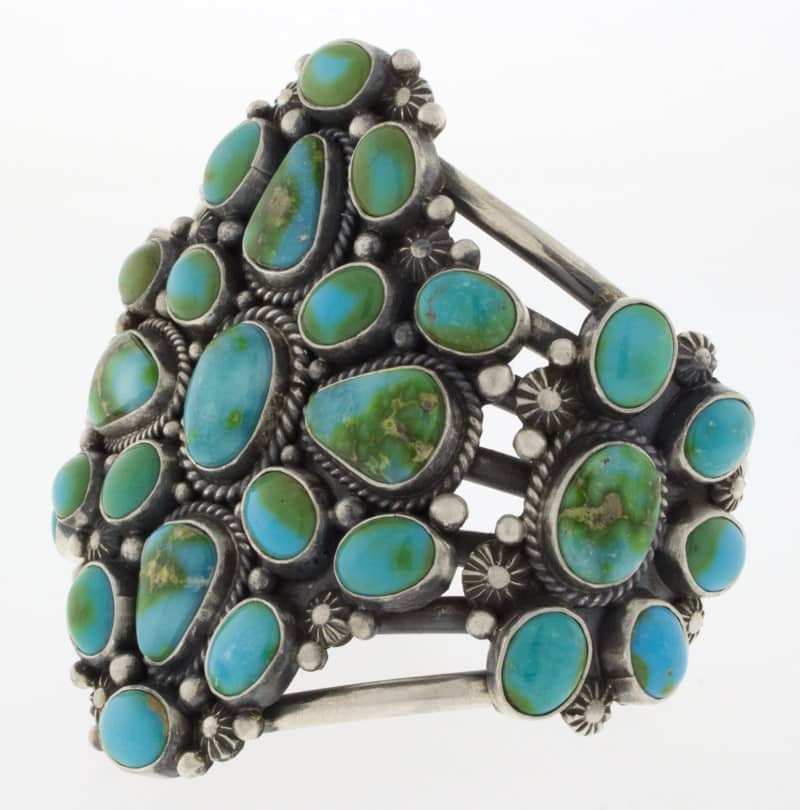 Sonoran Gold Turquoise Cluster Bracelet