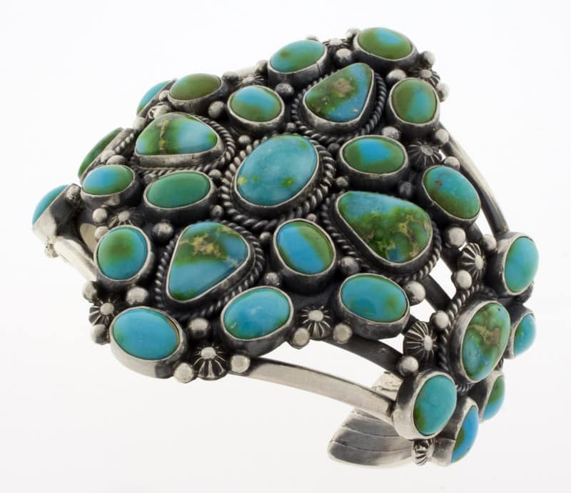 Sonoran Gold Turquoise Cluster Bracelet