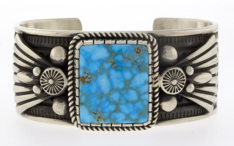 Natural Birdseye Kingman Turquoise Bracelet