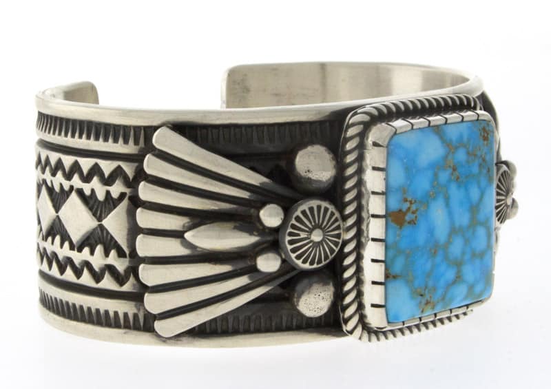 Natural Birdseye Kingman Turquoise Bracelet