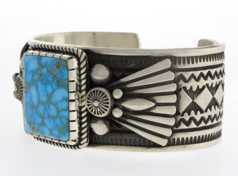 Natural Birdseye Kingman Turquoise Bracelet