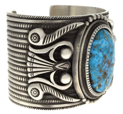 Natürlicher Kingman-Turquoise-Armband