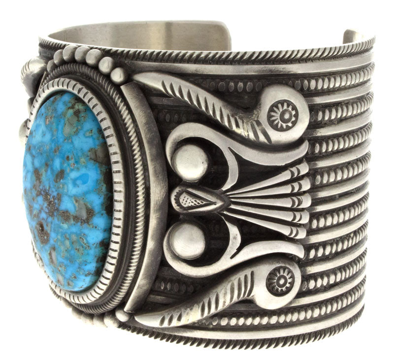 Natürlicher Kingman-Turquoise-Armband