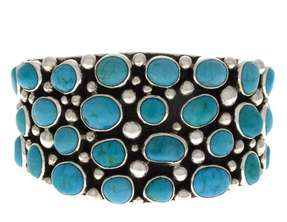 Bracelet en cluster éparpillé en turquoise naturelle Sleeping Beauty