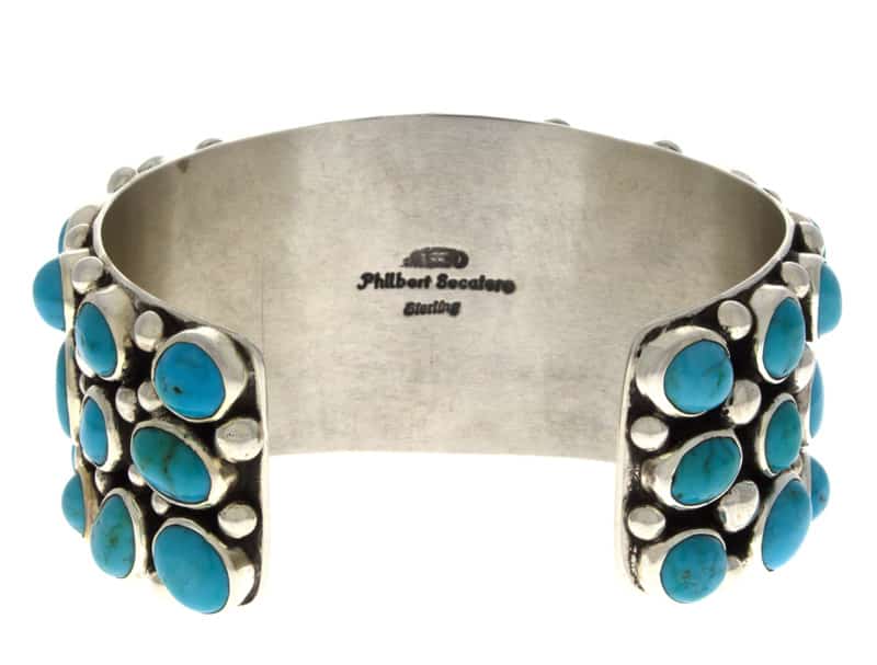 Bracelet en cluster éparpillé en turquoise naturelle Sleeping Beauty