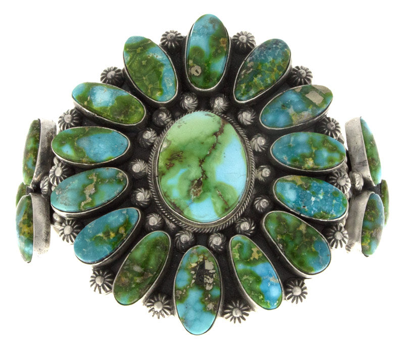 Sonoran Gold Turquoise Cluster Bracelet