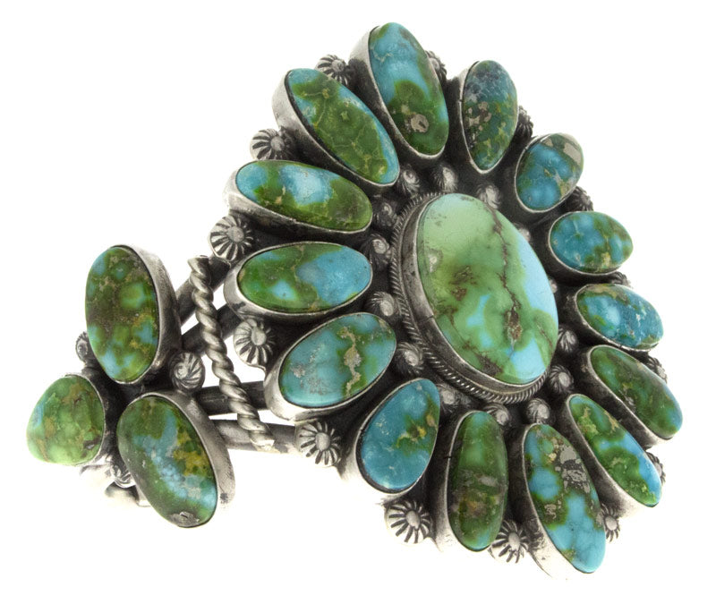 Sonoran Gold Turquoise Cluster Bracelet