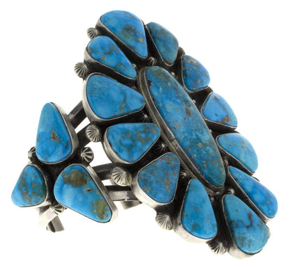 Sonoran Rose Turquoise Cluster Bracelet