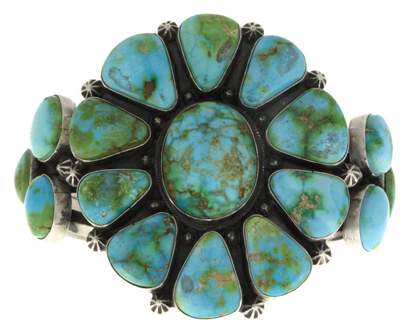 Sonoran Gold Turquoise Cluster Bracelet