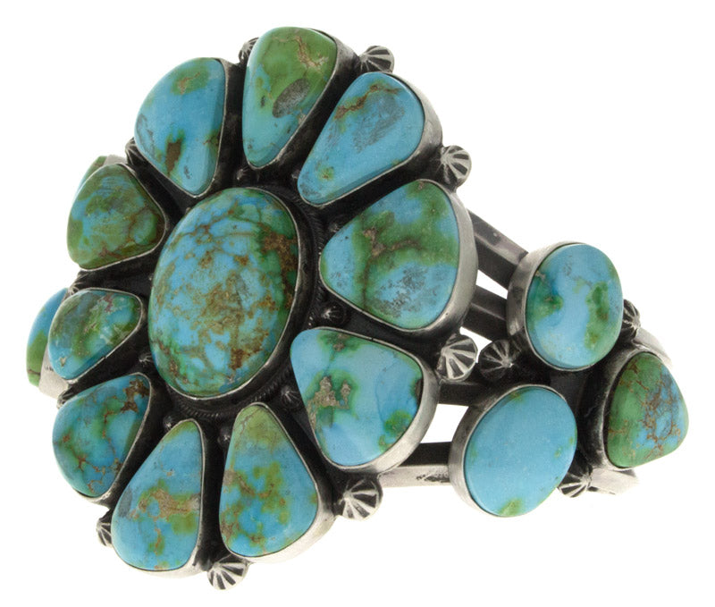 Sonoran Gold Turquoise Cluster Bracelet