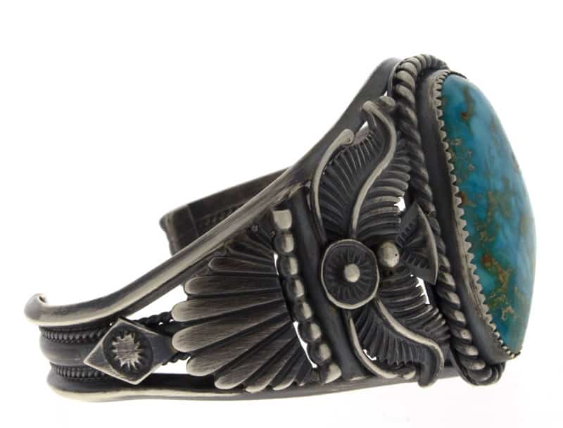 Natürlicher blauer Edelstein-Turquoise-Armband