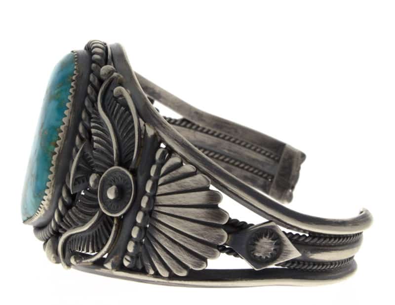 Natürlicher blauer Edelstein-Turquoise-Armband