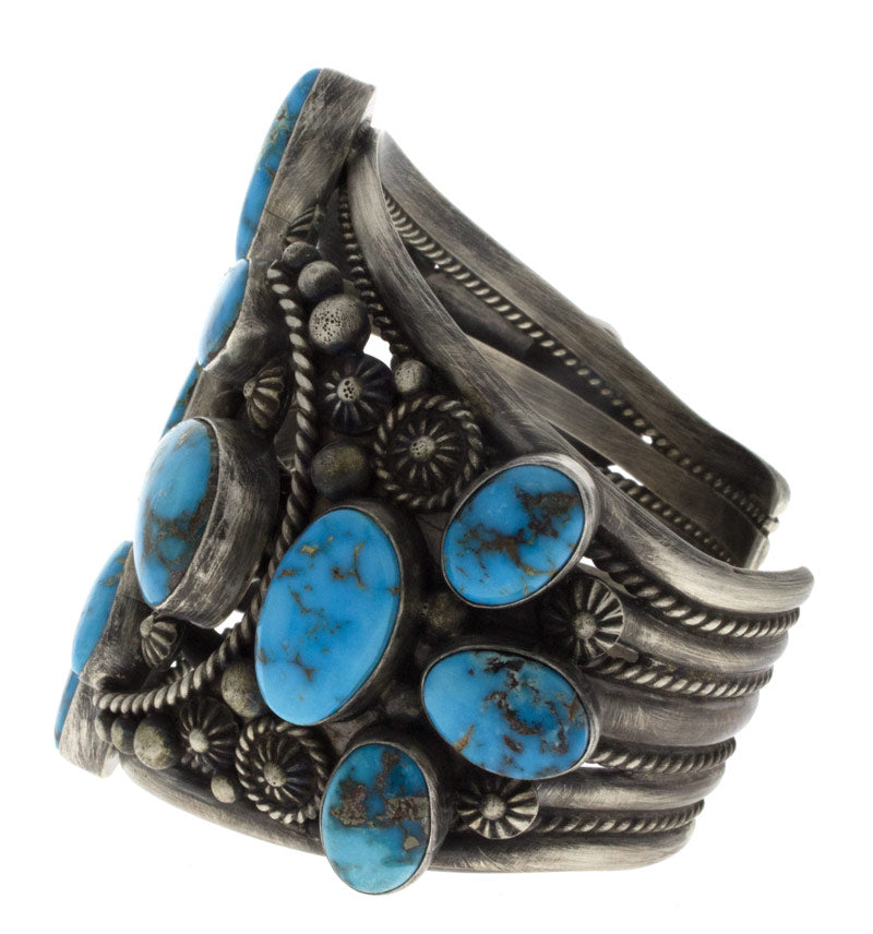 Sonoran Rose Turquoise Cluster Bracelet