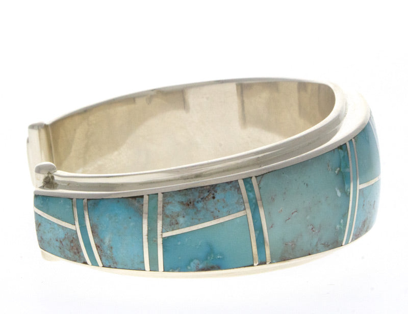 Natural Bisbee Turquoise Inlay Bracelet