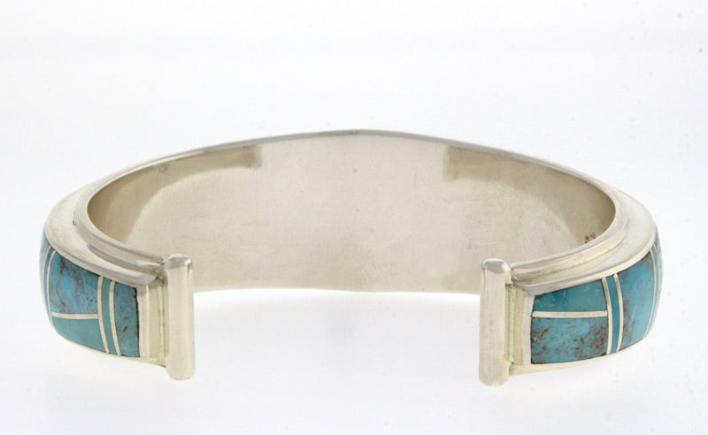 Natural Bisbee Turquoise Inlay Bracelet